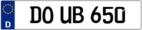 Trailer License Plate